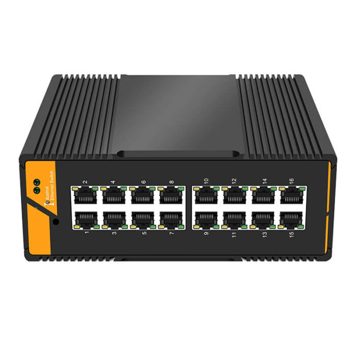 Industrial Unmanaged Ethernet Switch With 16*10/100/1000Base-T RJ45 Ports - Image 3