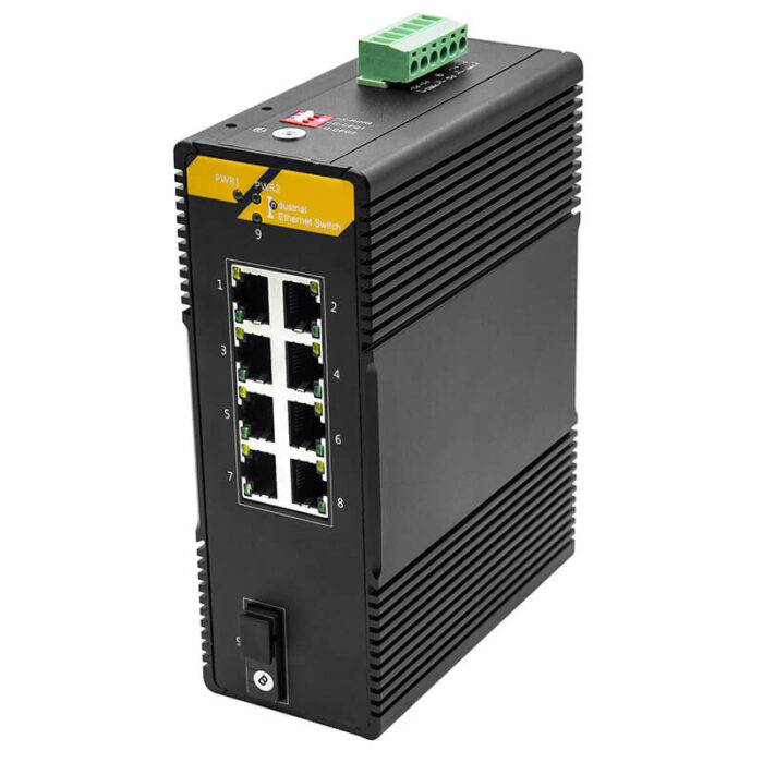 Industrial Unmanaged Ethernet PoE Switch With 8*10/100/1000Base-T PoE Ports + 1*1000Base-X Port - Image 2