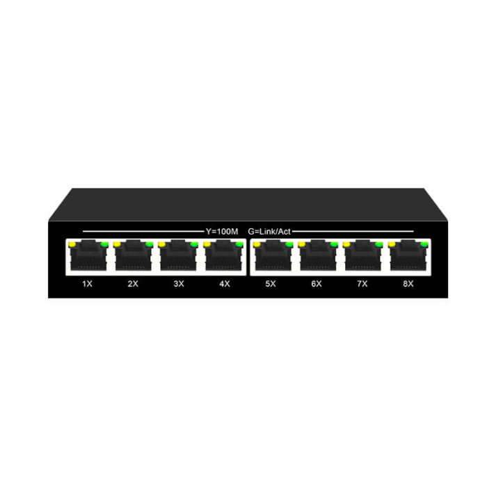 Commercial Unmanaged Switch With 8*10/100Base-T Auto-Sensed RJ45 Ports