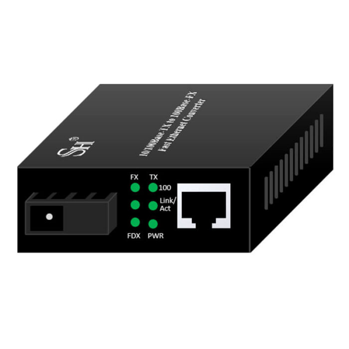 Commercial Media Converter With 1*10/100Base-T RJ45 Port + 1*100Base-X SFP Port