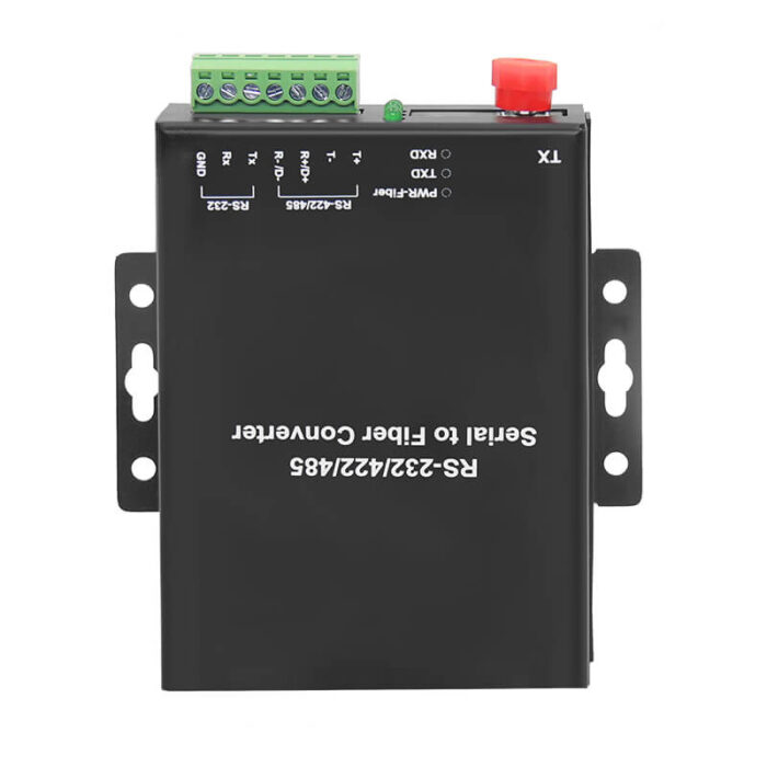 Desktop Fiber Optic to Serial Converter 1*100M Fiber Ports to RS-232/485/422 Auto-Sensed Port
