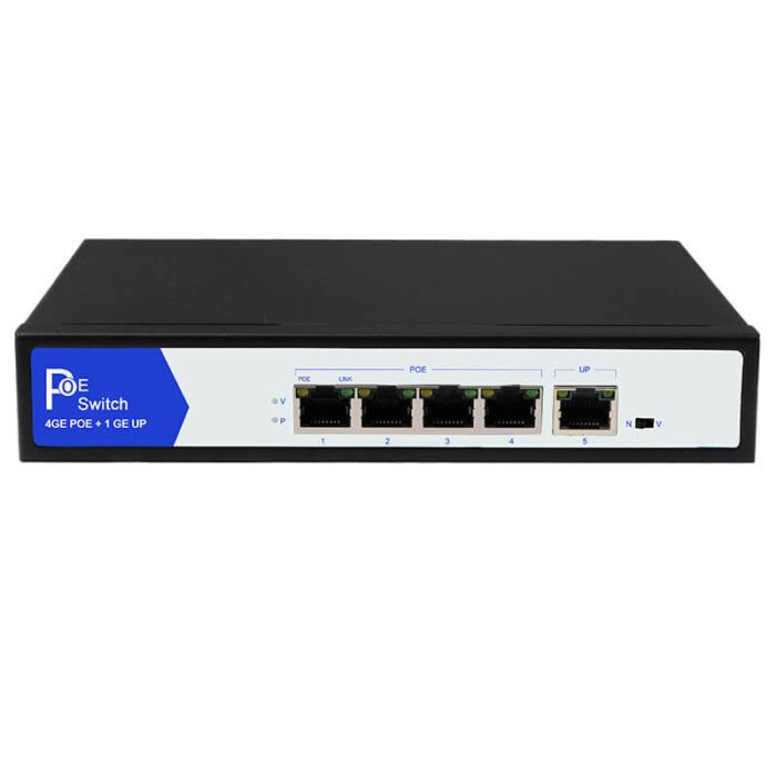 Commercial Unmanaged PoE Switch With 4*10/100/1000Base-T PoE Ports+1*1000Base-T U/E Ports - Image 2