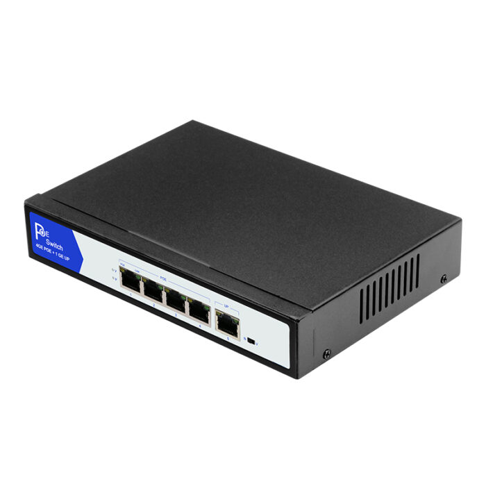 Commercial Unmanaged PoE Switch With 4*10/100/1000Base-T PoE Ports+1*1000Base-T U/E Ports