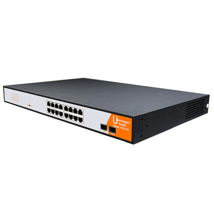 Commercial Unmanaged Switch With 16*10/100/1000Base-T RJ45 Ports + 2*1000Base-X Ports - Image 3