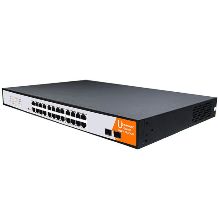 Commercial Unmanaged Switch With 24*10/100/1000Base-T RJ45 Ports + 2*100/1000Base-X Ports - Image 3