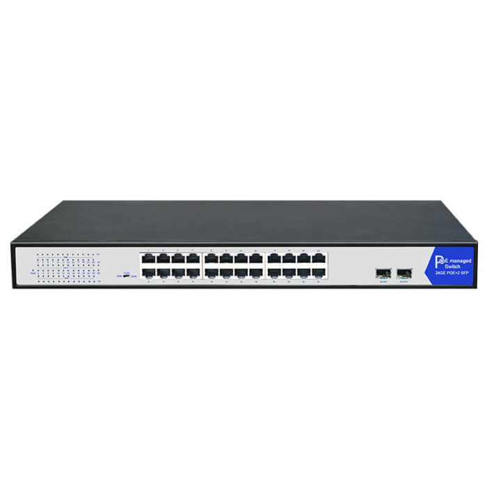 Commercial Unmanaged PoE Switch With 24*10/100/1000Base-TX PoE RJ45 Ports + 2*100/1000Base-X Ports - Image 3