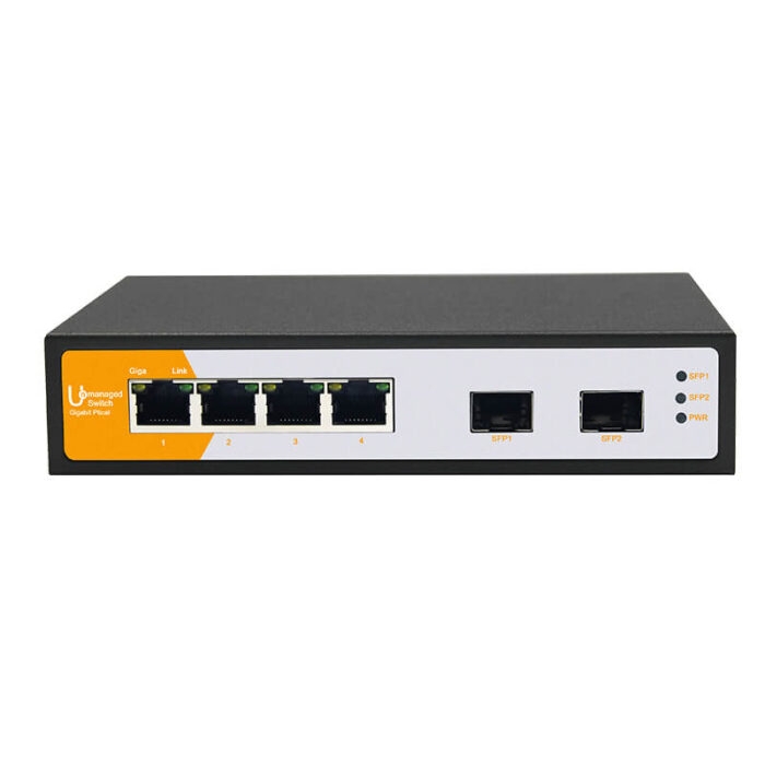 Commercial Unmanaged Switch With 4*10/100/1000Base-T RJ45 Ports + 2*1000Base-X Ports - Image 3
