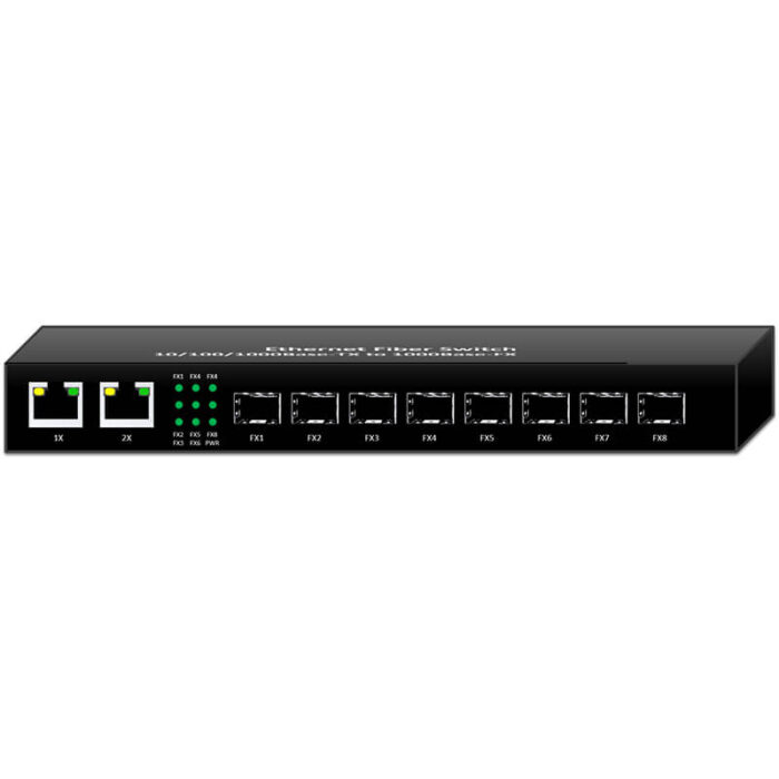 Commercial Unmanaged Switch With 2*10/100/1000Base-T RJ45 Ports + 8*100/1000Base-X Ports