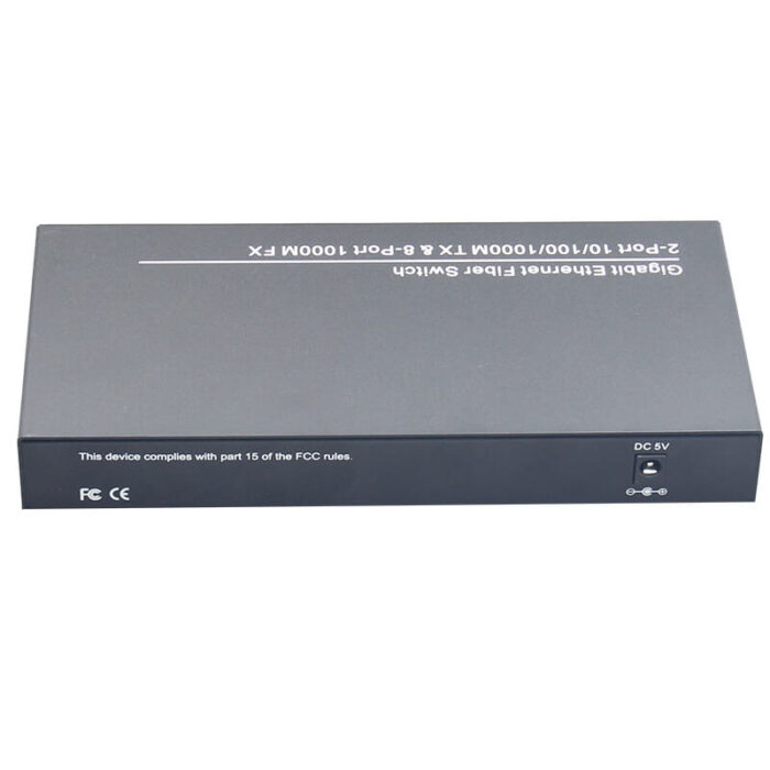 Commercial Unmanaged Switch With 2*10/100/1000Base-T RJ45 Ports + 8*100/1000Base-X Ports - Image 4