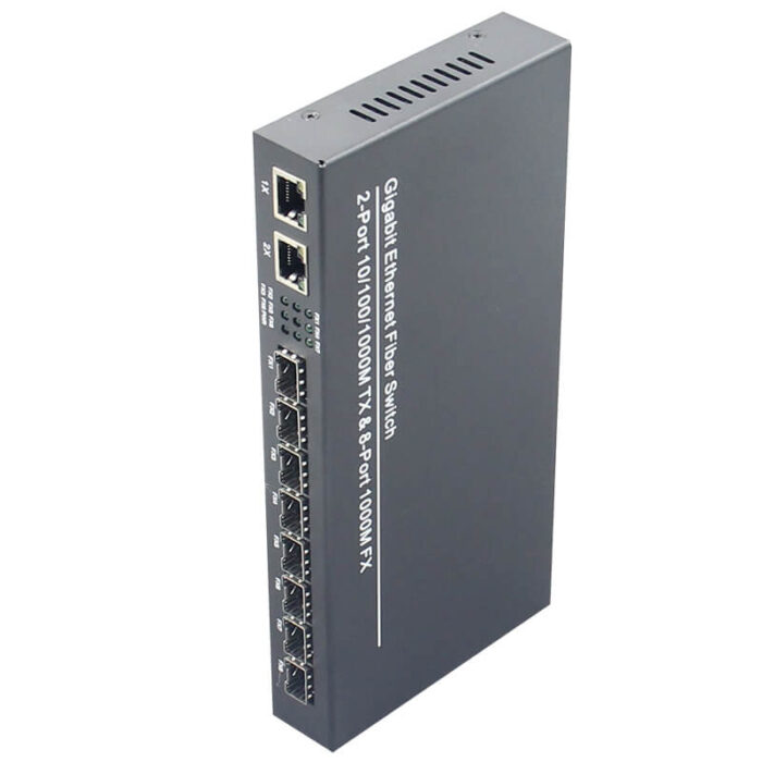 Commercial Unmanaged Switch With 2*10/100/1000Base-T RJ45 Ports + 8*100/1000Base-X Ports - Image 5