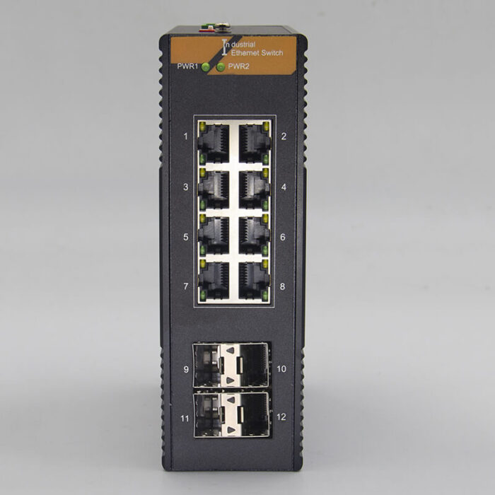 Industrial Unmanaged Switch With 8*10/100/1000Base-T RJ45 Ports + 4*10G SFP+ Ports - Image 4
