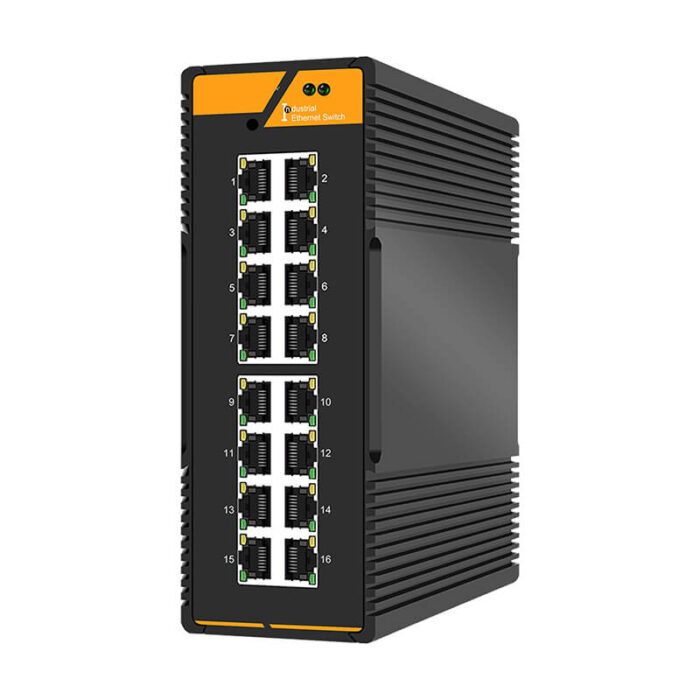 16*10/100/1000M RJ45 Base-T Ports Industrial L2 Managed Swtich SH-GM00016