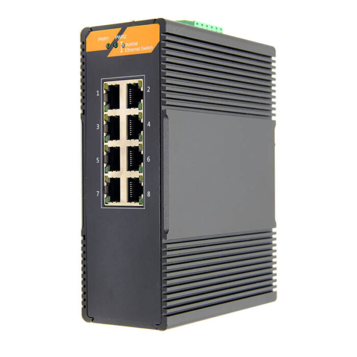 8*10/100/1000M RJ45 Base-T Ports Industrial L2 Managed Swtich SH-GM0008