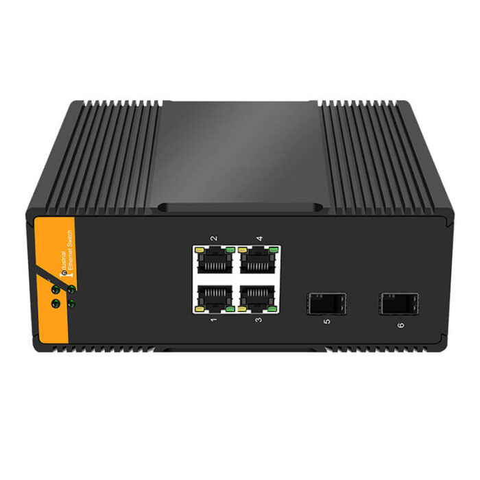 4*10/100/1000M Base-T Ports 2*1000M Base-FX SFP Ports Industrial L2 Managed Switch SH-GM0204 - Image 3