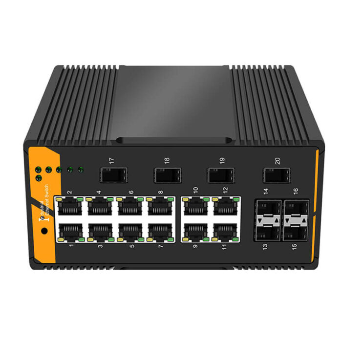 Industrial L2 Managed Ethernet Switch With 12*10/100/1000Base-T Ports + 8*1000M SFP Slots - Image 3