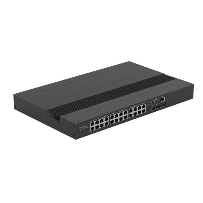 24*10/100/1000M RJ45 Base-T Ports 4*10000M Base-X SFP Ports Industrial Rack-mounted L2 Managed Switch SH-GM400024 - Image 2