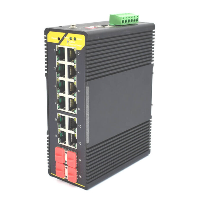 8*10/100/1000M RJ45 Base-T Ports 4*10000M Base-X Ports Industrial L2 Managed Switch SH-GM408000 - Image 3