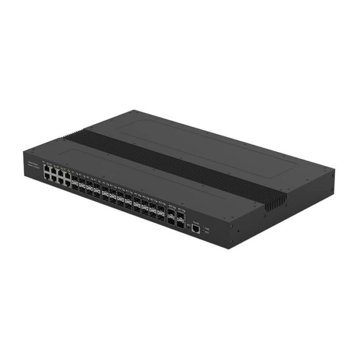 16*10/100/1000M RJ45 Base-T SFP Slots, 4*10G Base-X SFP, 8 Combo Ports, Industrial Rack-mounted L2 Managed Switch SH-GM481600
