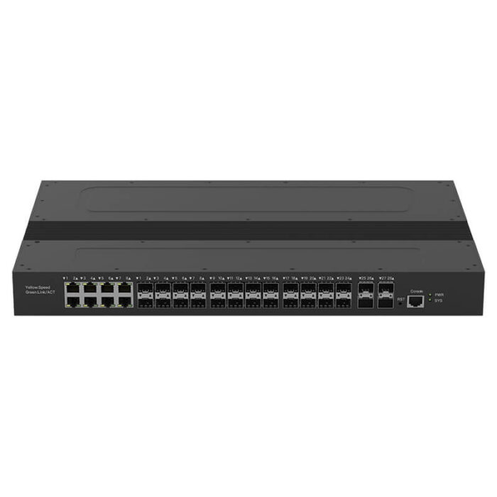 16*10/100/1000M RJ45 Base-T SFP Slots, 4*10G Base-X SFP, 8 Combo Ports, Industrial Rack-mounted L2 Managed Switch SH-GM481600 - Image 2