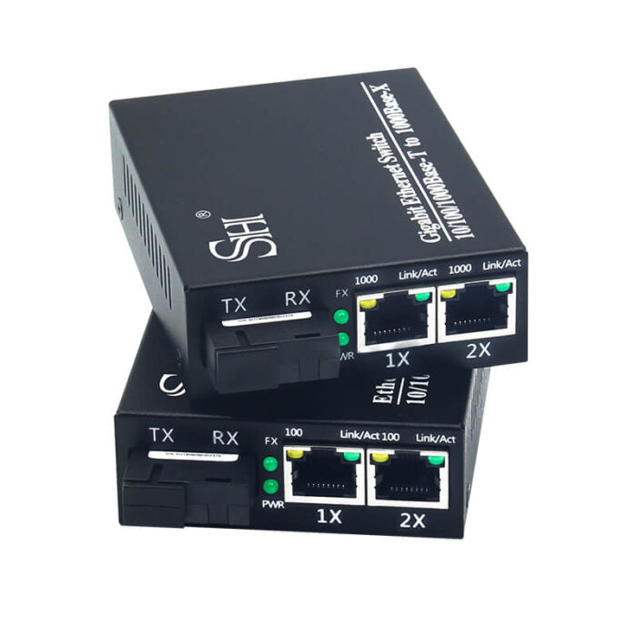 Commercial Media Converter With 2*10/100/1000Base-T RJ45 Ports + 1*1000Base-X Ports - Image 2