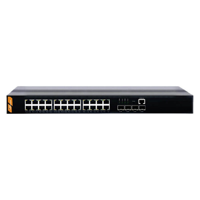 Industrial L2 Managed Ring Network Switch With 24*10/100/1000Base-T Ports + 4*10/100/1000Base-X SFP Ports