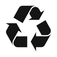 The recycling symbol signals that products or packaging are designed for recyclability, aligning with global waste management practices to promote sustainability.