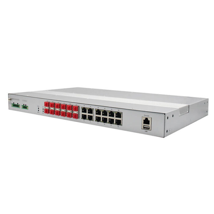 Industrial L2 Managed Ethernet Switch With12*10/100/1000Base-TX Ports, 12*100/1000Base-FX SFP Slots