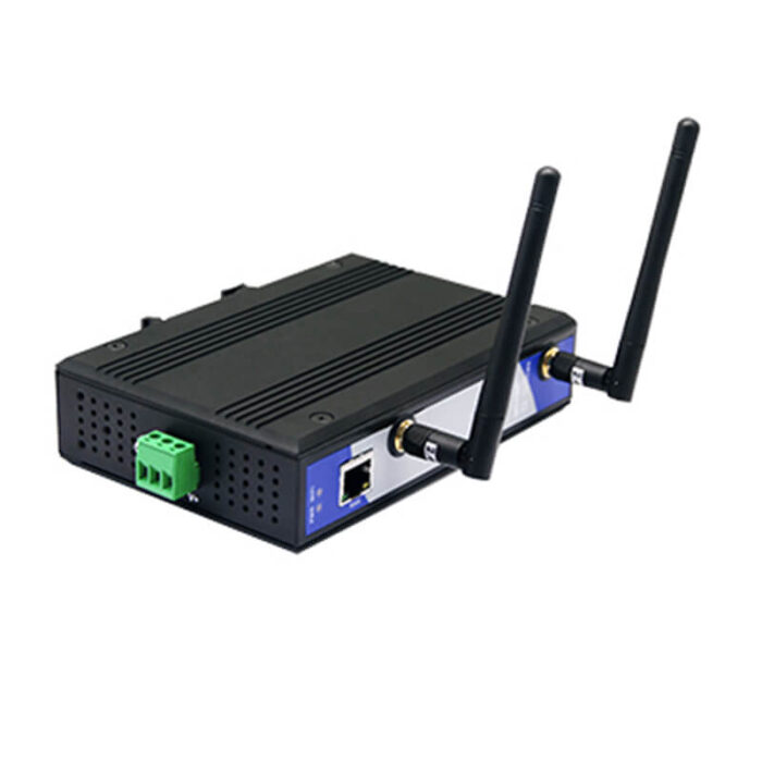 Industrial-Grade Indoor Wireless Access Point Receiver, 10/100Mbps RJ45 Ports, 300Mbps, DIN Rail Mounting