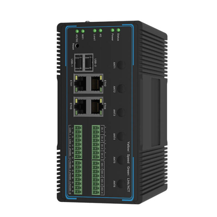 Industrial Edge IoT Gateway Ethernet Switch With 4*10/100/1000Base-T Ports +4* RS485 Ports + 2* CAN Ports