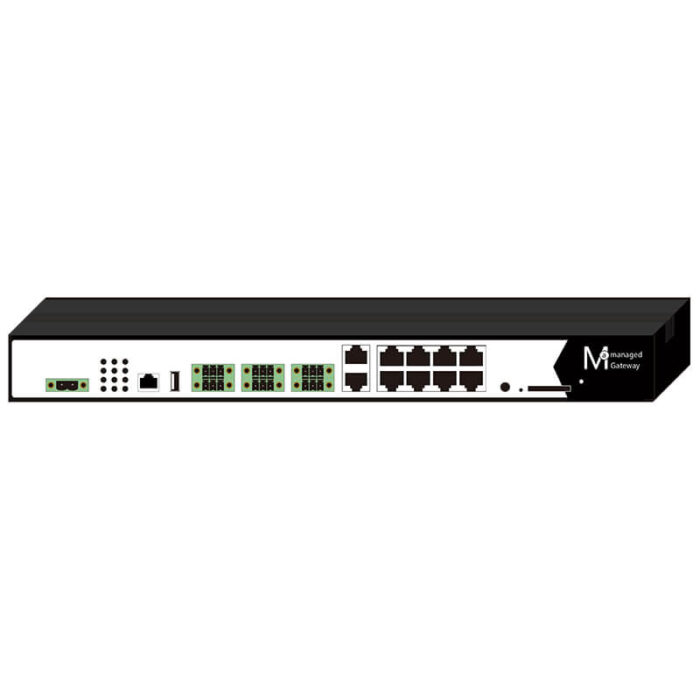 Industrial IoT Smart Gateway Ethernet Switch With 10x10/100/1000Base-T Ethernet ports + 4 x RS485 Ports