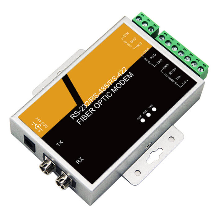 Serial Device Server, Serial Port RS-232/485/422 to Fiber Converter, Fiber Optic MODEM
