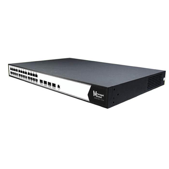 Commercial L2 Managed Ethernet Switch With 24*10/100/1000Base-T PoE Ports + 4*10G Base-X SFP Slots - Image 3